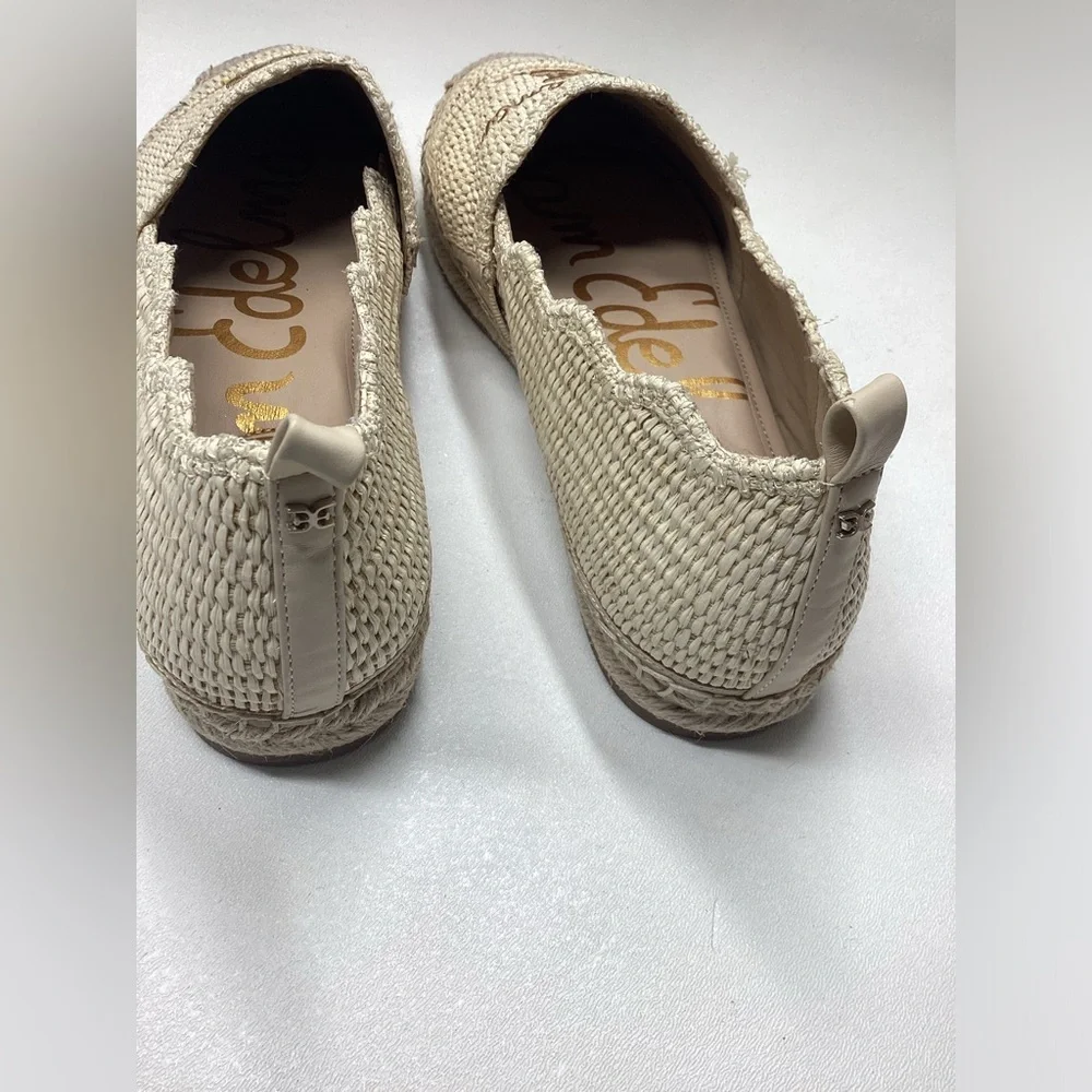 Sam Edelman Karla Espadrille Slip On Linen Raffia Size 9